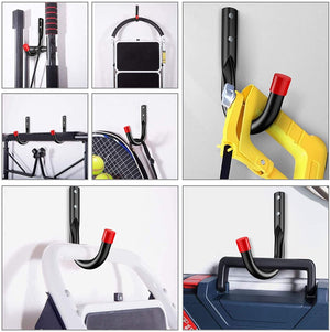 Kit 6 pz Ganci Universali Multiuso in Metallo da Parete