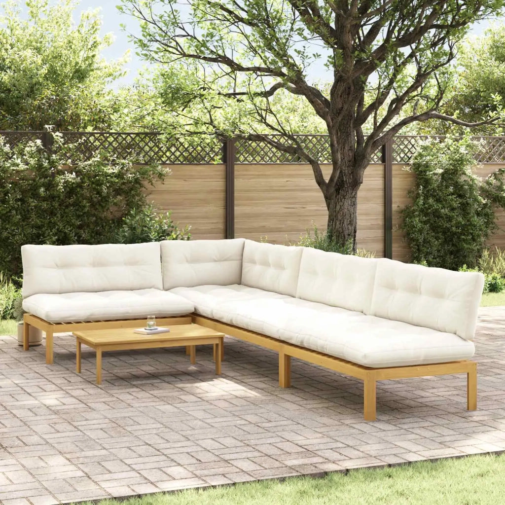 5 Pezzo Unità di divano pallet da giardino