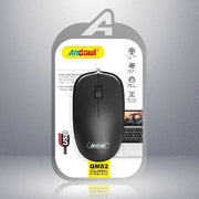 Trade Shop - Mouse Cablato Cavo Usb Qm82 Sensore Ottico Con 3 Pulsanti Per Computer Design Colorato -