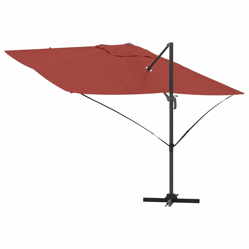 Ombrellone Terracotta 351 x 250 x 260 cm Poliestere e Alluminio 42003350