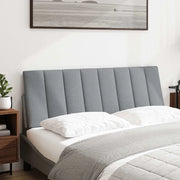 Cuscino Testiera Hanko Grigio Chiaro 140 cm in Tessuto CFW2368861