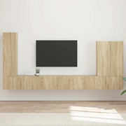 Set di Mobiletto da TV a Parete 6 pcs Rovere Sonoma 3408954
