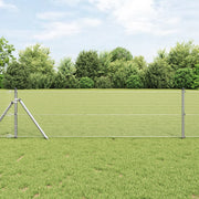 Recinzione in Filo Saldato con 13 Pali 0.6x100 m Acciaio Zincato