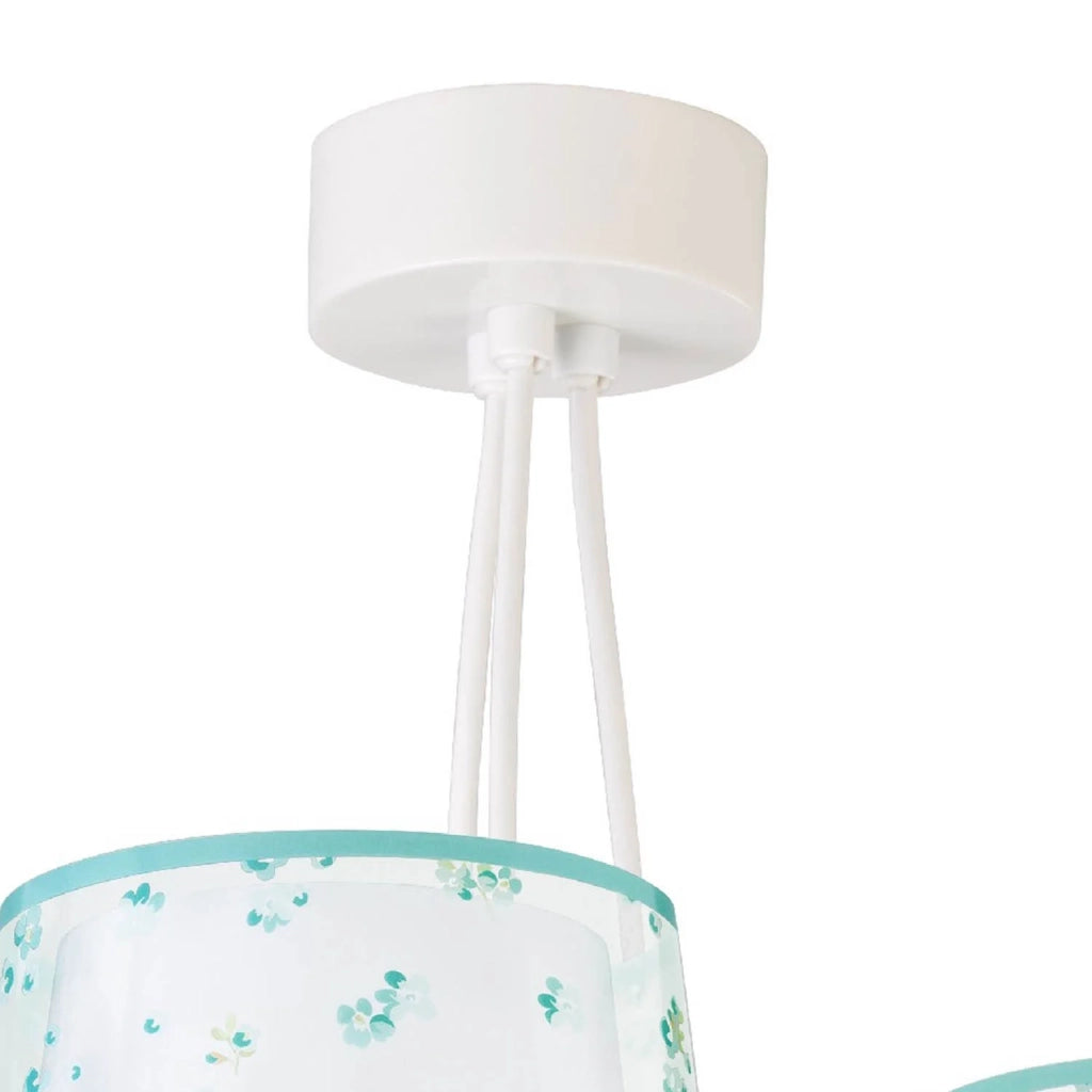LÚZETE - LAMPADA PER BAMBINI 3 LUCI DREAM FLOWERS E27 VERDE