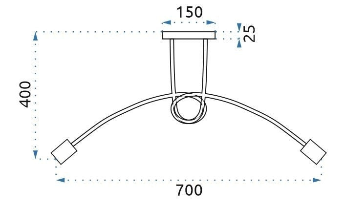Lampada Paradise 5 Black Gold APP518-5C