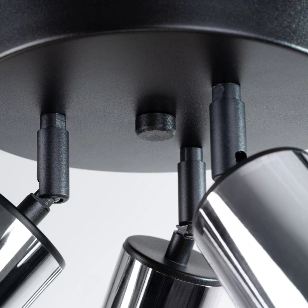 Lampada a soffitto WINX 3P nero/cromo