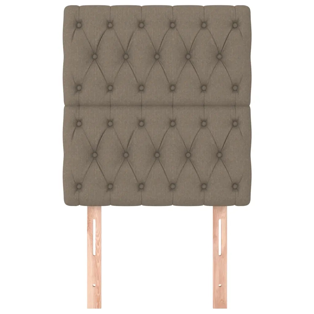 Testiera 2 pz Tortora 80 x 7 x 78/88 cm in Tessuto