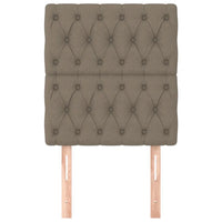 Testiera 2 pz Tortora 80 x 7 x 78/88 cm in Tessuto