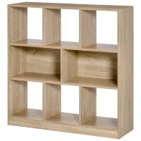 Scaffale Libreria con 8 Scomparti, 97,5 x 30 x 100 cm, Quercia