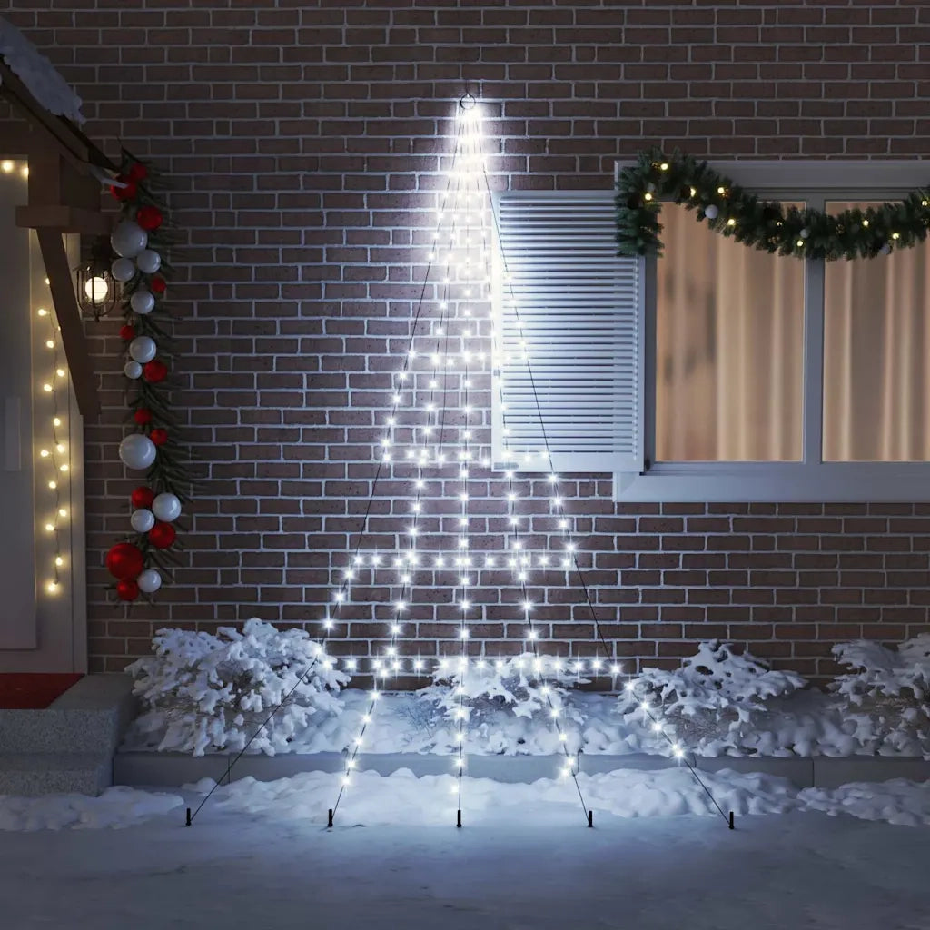 Albero di Natale LED con picchetti per il terreno 306 cm 42018742