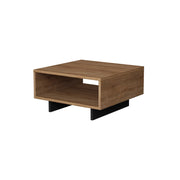 Tavolino da caffè in legno "Hola" - 60 x 60 x 32 cm - Rovere antracite