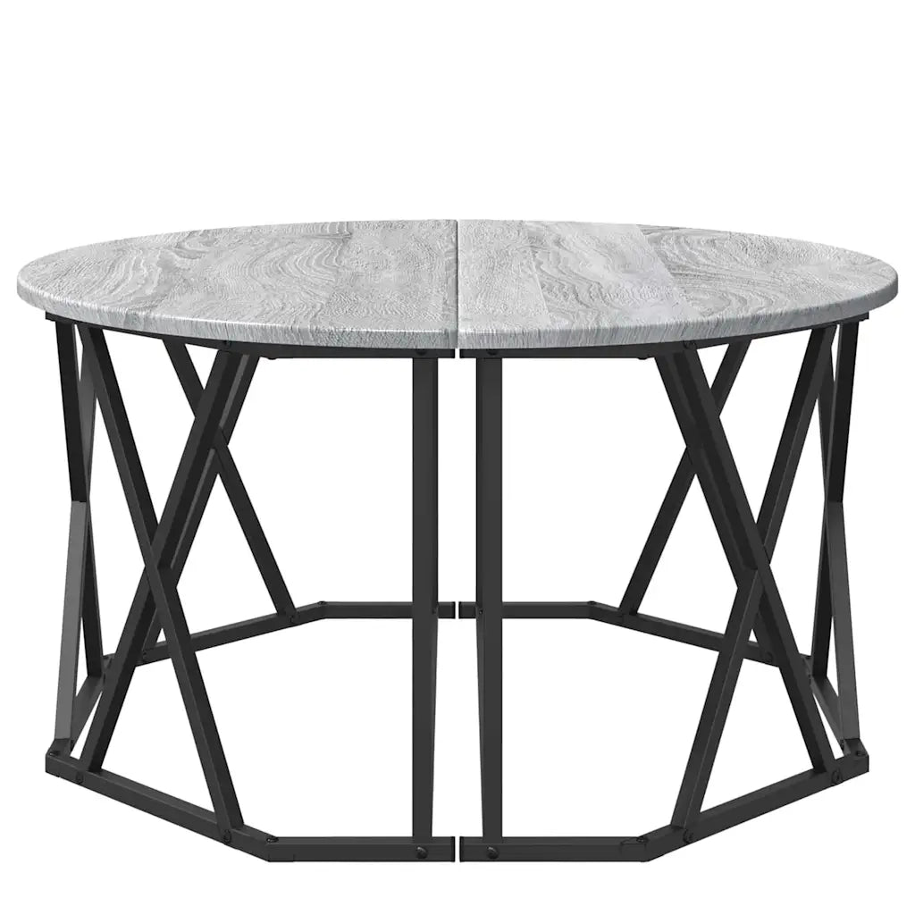 Tavolino da salotto | Tavolino da caff¨¨ | Tavolino da Soggiorno Grigio Sonoma 80 x 80 x 42 cm