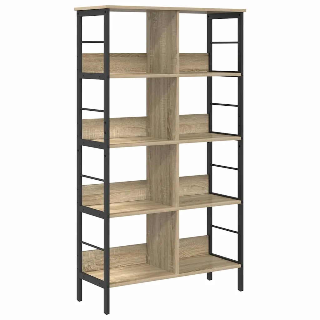 Libreria-Scaffale per Libri-Mobile di Stoccaggio Rovere Sonoma 82 x 32 x 144,5 cm Legno multistrato