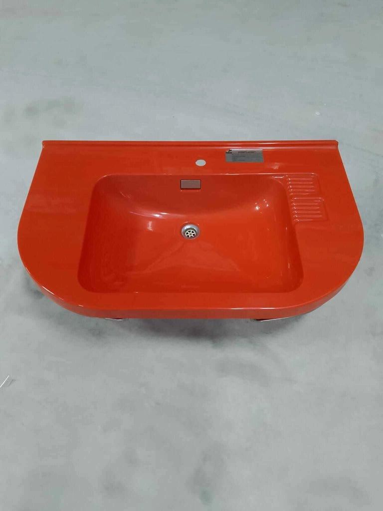 LAVABO TEUCO IN RESINA 100X60 ROSSO - TEUCO