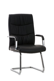 Sedia Caro in similpelle nero