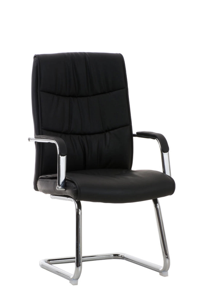 Sedia Caro in similpelle nero