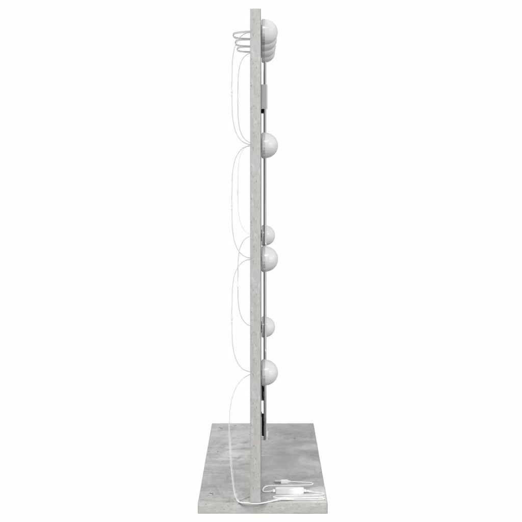 Specchio da Vanità Grigio cemento 70 x 50 x 18 cm Rettangolare 868336