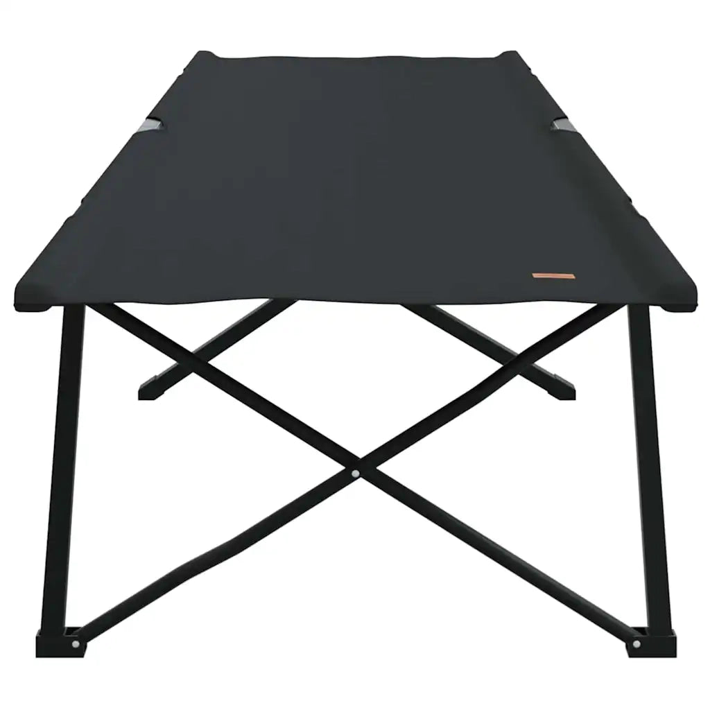 Letto da campeggio pieghevole Nero 206 x 76 x 74 cm CFW9726495