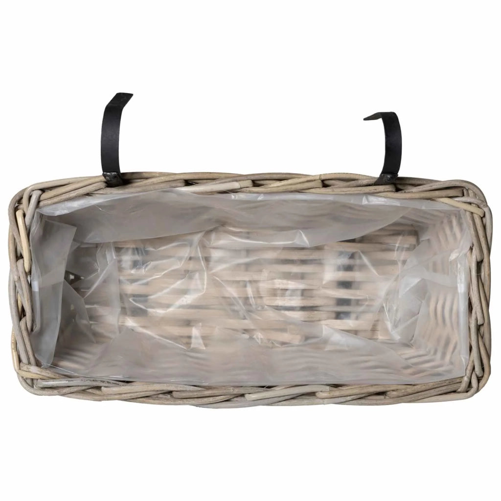 Cestino Appendibile per Piante 2 pz Grigio 48 x 22 x 15 cm CFW8720116