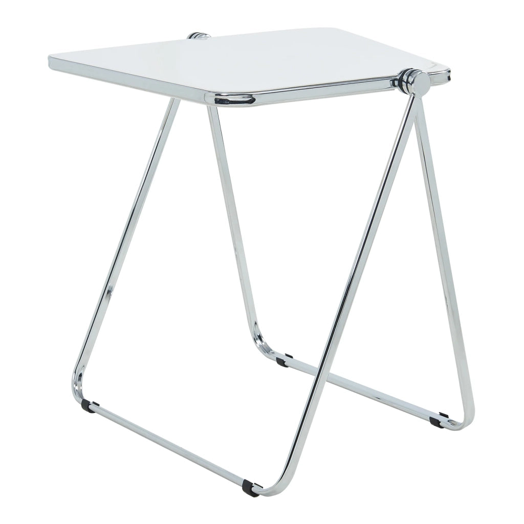 Tavolino pieghevole 70 x 49 x 68 cm bianco 03_0010944