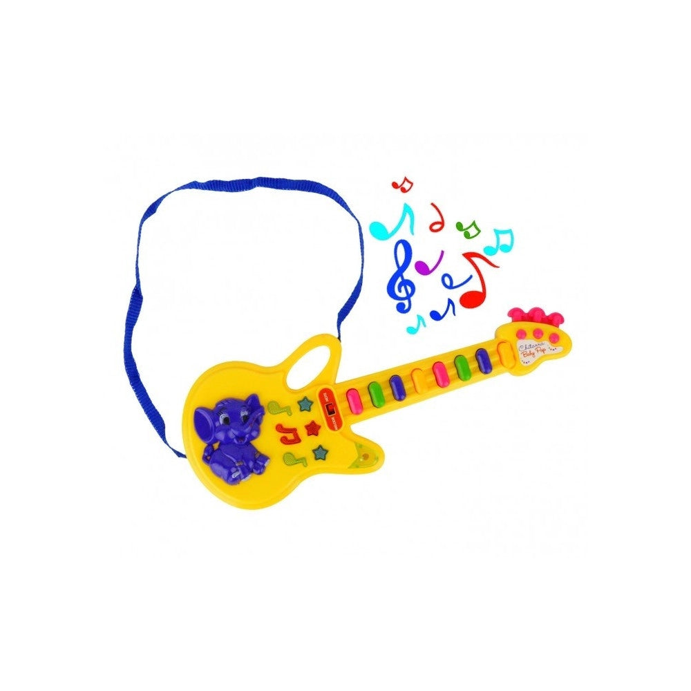Trade Shop - Chitarra Giocattolo Baby Pop Con Luci Melodie Preimpostate E Tracolla -