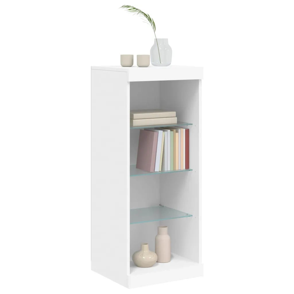 Credenza con Luci LED Bianca 41x37x100 cm 836728