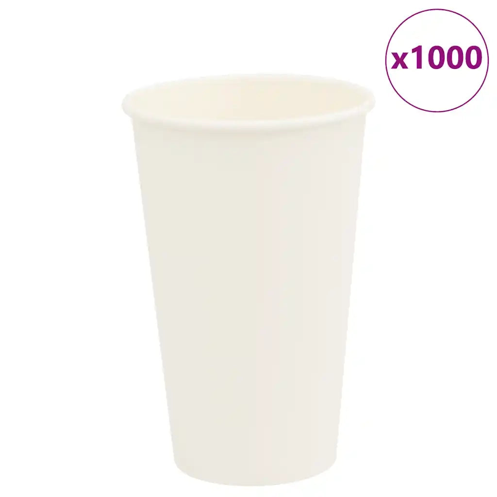 Bicchieri da CaffÃ¨ in Carta 1000 pz 16oz 400ml Bianco