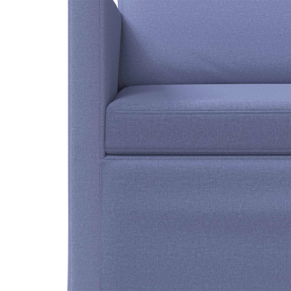 Set di divani 2 pcs Blu jeans Tessuto 3433174