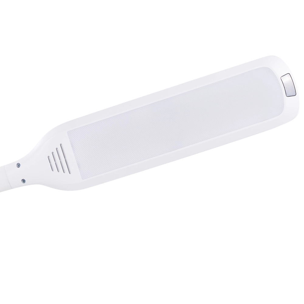 Lampada da terra LED materiale sintetico bianco 160 cm materiale altezza regolabile ufficio camera da letto con telecomando