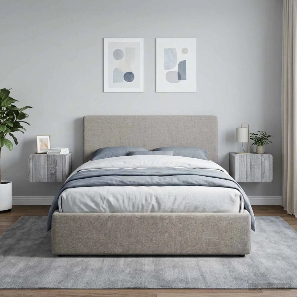 Mobiletto da notte a muro 2 pcs Grigio Sonoma 33 x 34,5 x 24 cm 898268