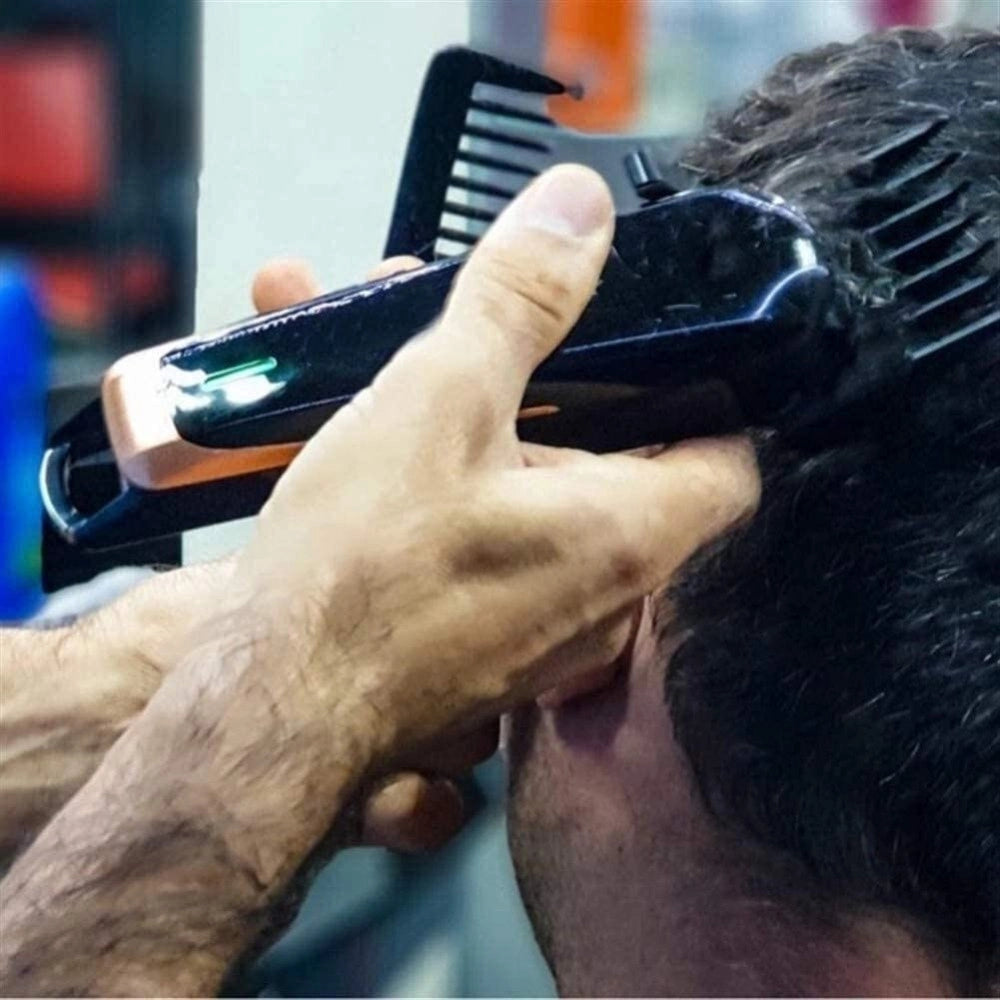 Trade Shop - Tagliacapelli Professionale Clipper Trimmer Silenzioso Con Batteria Led Q-lf530 -