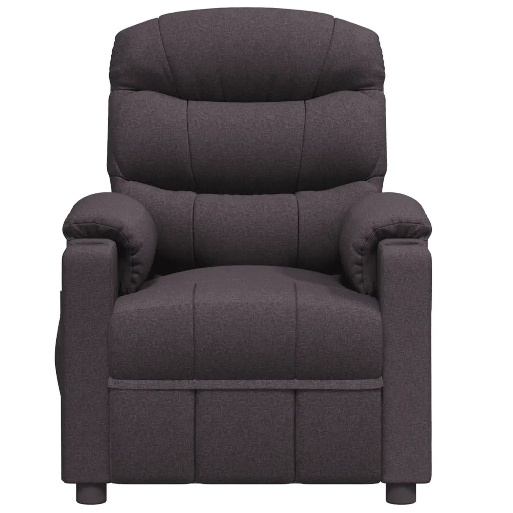 Poltrona Massaggiante Elettrica Marrone scuro in Tessuto 3143508
