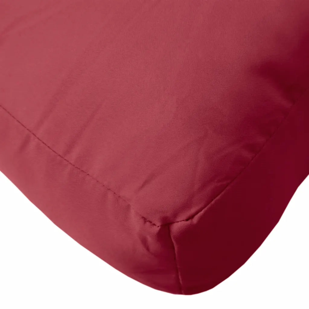 vidaXL Cuscini per Pallet 3 pz Rosso Vino in Tessuto