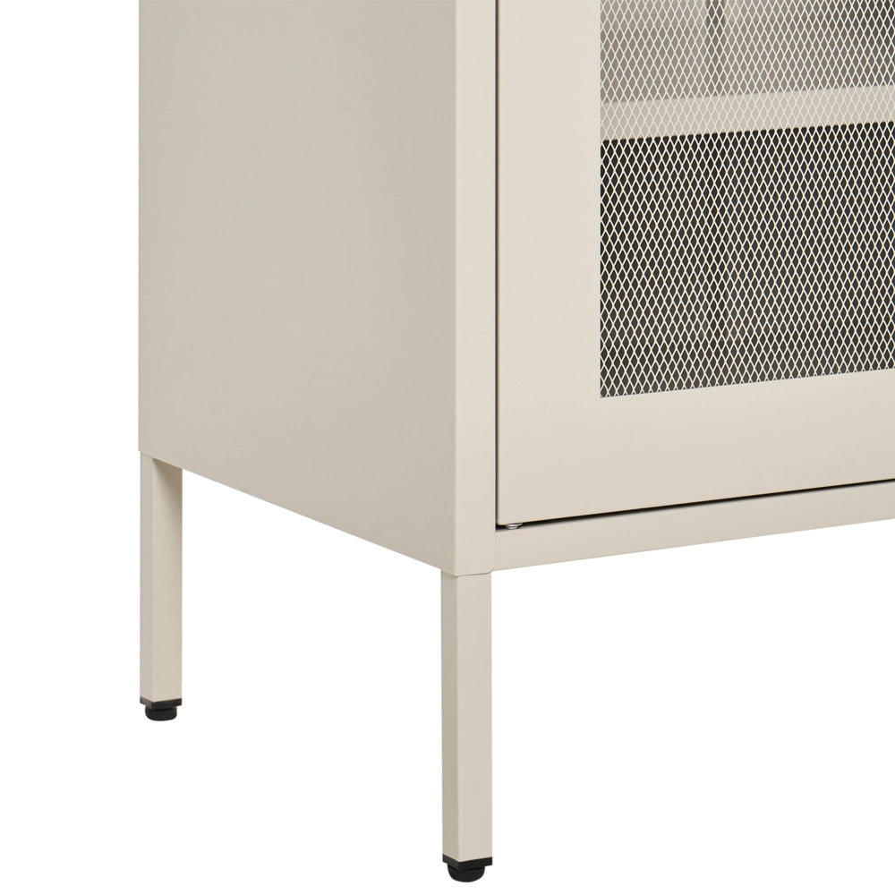 Mobile da ufficio beige in metallo con 2 ante serrature e chiavi design industriale arredamento per ufficio domestico