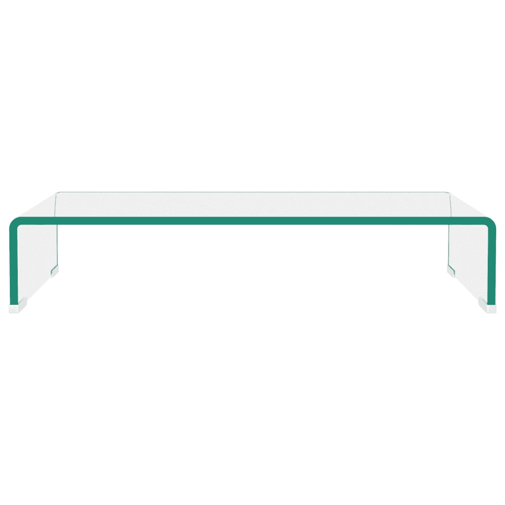 Mobile/Rialzo Porta TV in Vetro Trasparente 60x25x11 cm cod mxl 22523
