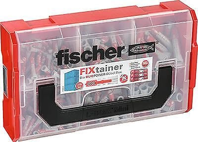 Fischer 535968 scatola di conservazione Armadietto portaoggetti Rettangolare Nero, Rosso, Trasparente