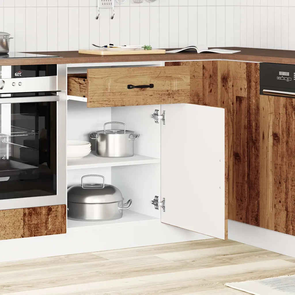 Base da Cucina Kalmar Legno Vecchio in Legno Multistrato