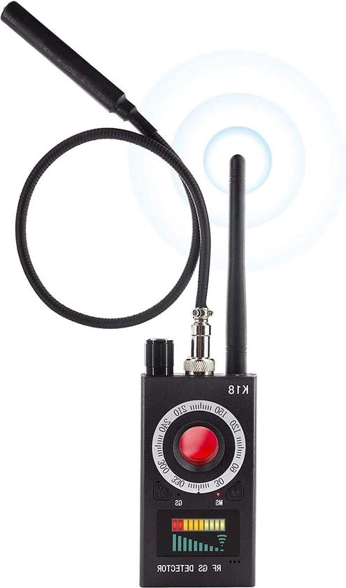 Rilevatore di telecamere nascoste - Scopritore di apparecchiature di ascolto GSM e segnali GPS RF - Apparecchio per la ricerca di dispositivi di spionaggio - Scopritore di apparecchiature di ascolto GSM - Rilevatore di telecamere