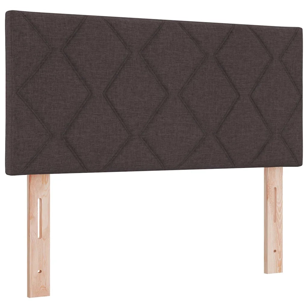 Letto a molle con cuscino Marrone Scuro 100 x 200 cm Tessuto 3338975