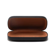 Etui in pelle PU per occhiali - Protezione portatile - 16 x 6,4 x 3cm (Nero)