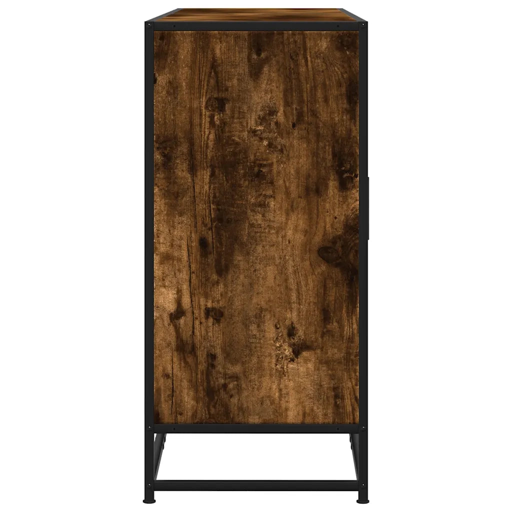Credenza Rovere Fumo 134x35x76 cm in Truciolato 3300817