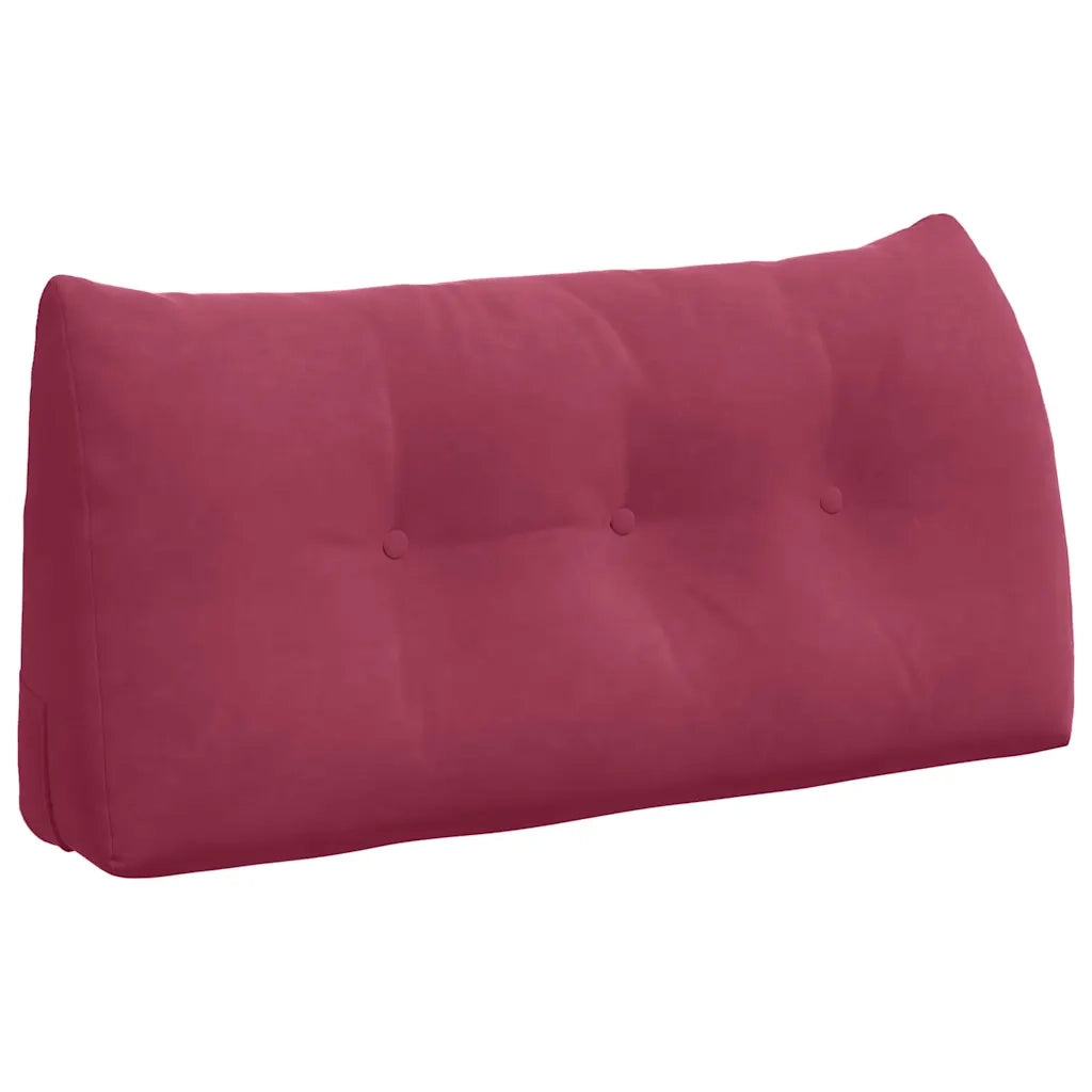 Cuscino per Schiena Rosso Vino 100 x 24 x 50 cm Velluto