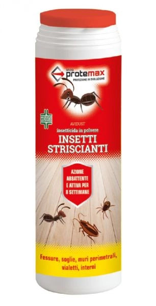 INSETTICIDA INSETTI STRISCIANTI POLVERE 500 GR.  CON  BARATTOLO SPARGITORE