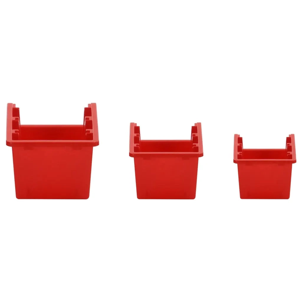 Set da Officina 26 pz Rosso e Nero 77x39 cm in Polipropilene CFW1140537