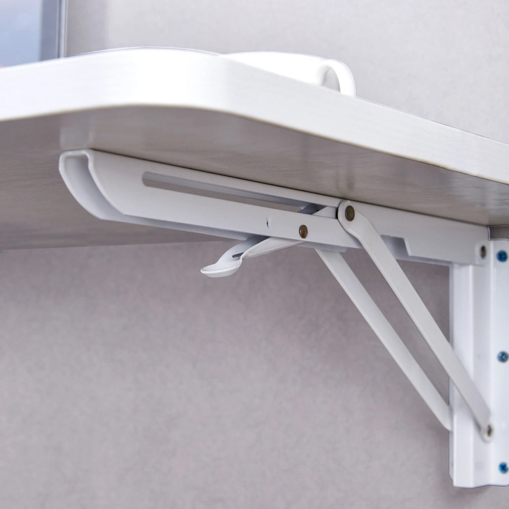 TAVOLO Pieghevole a parete in MDF Bianco per piccoli spazi
