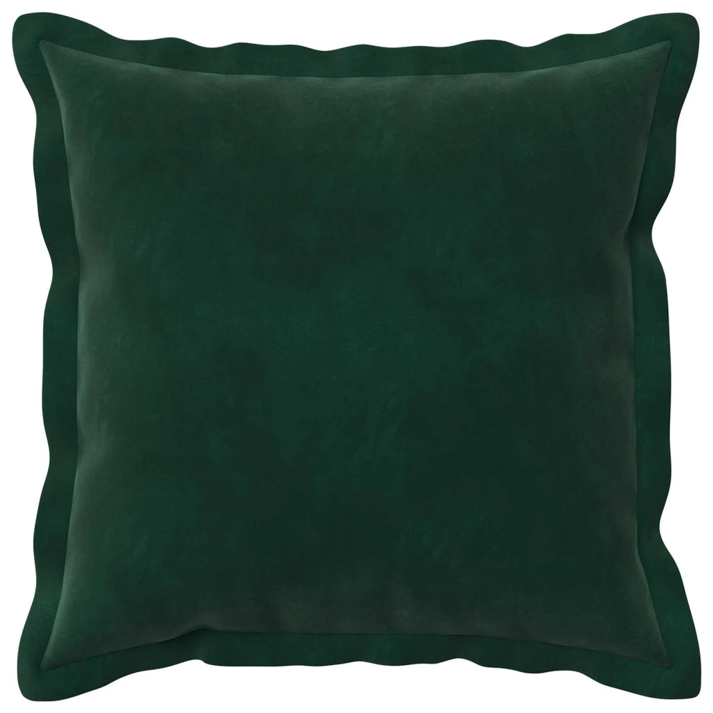 Federa 2 pcs HOUTEN Verde Scuro 45 x 45 cm Velluto 918544