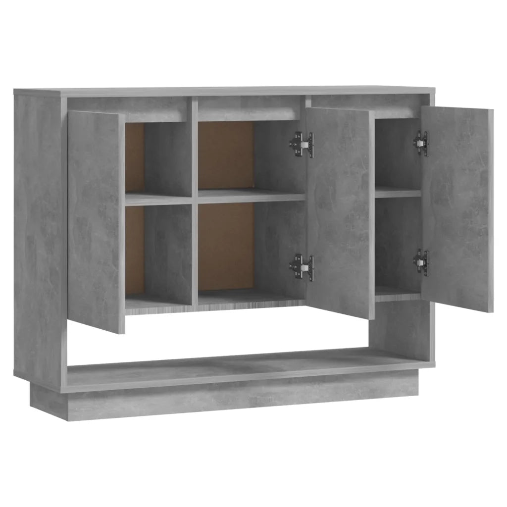 Credenza Grigio Cemento 97x31x75 cm in Truciolato cod mxl 7711