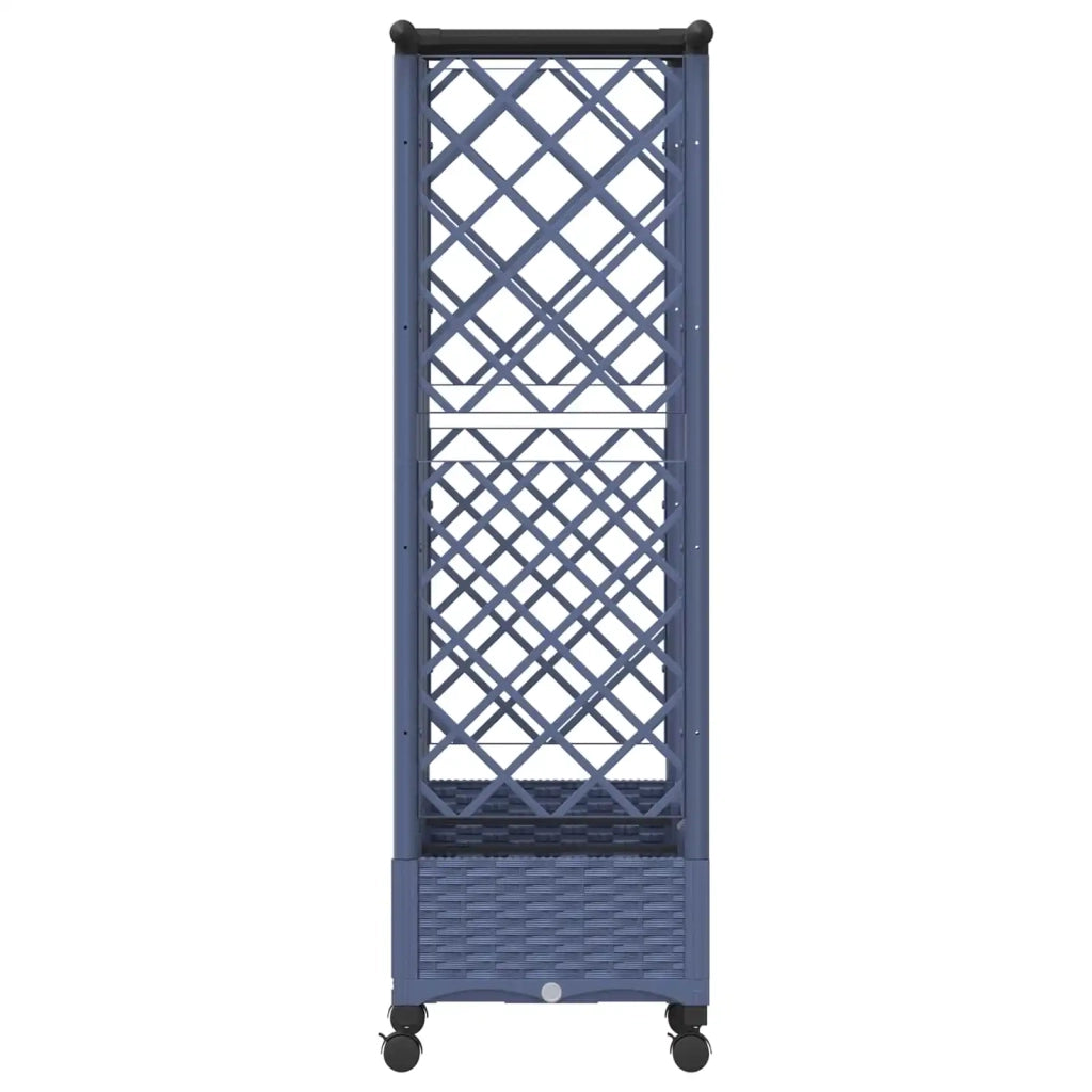 Letto Rialzato con Griglia e Tetto Grigio 164 x 40 x 127 cm PP 3423122