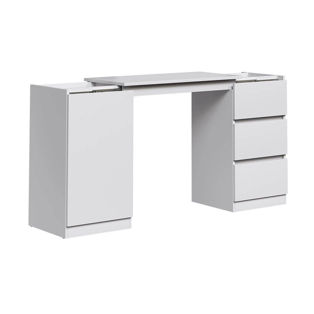 Cassettiera con funzione scrivania Varino Bianco 80 x 75.5 cm estensibile Vicco