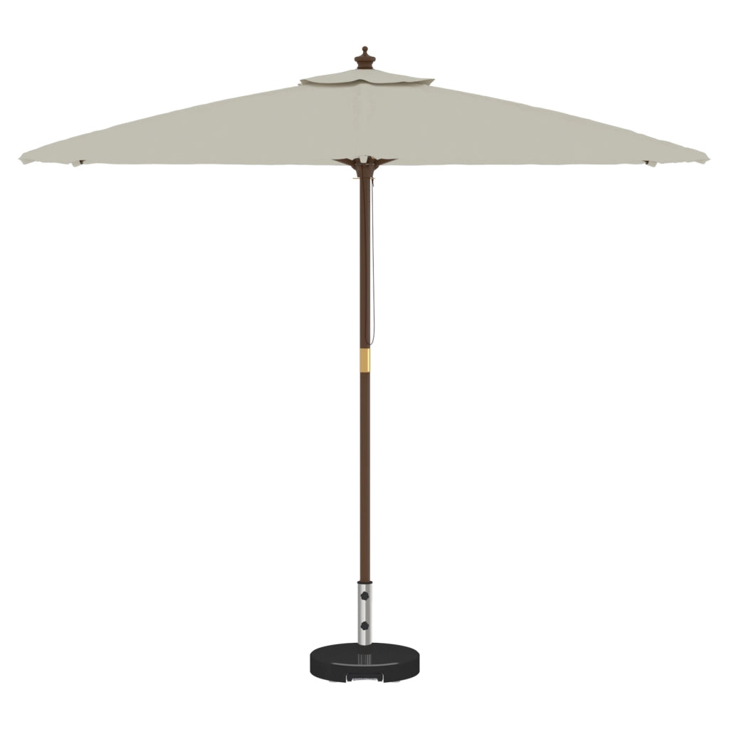 Base per Ombrello con Ruote con Maniglia Nero Granito 29 kg Rotonda